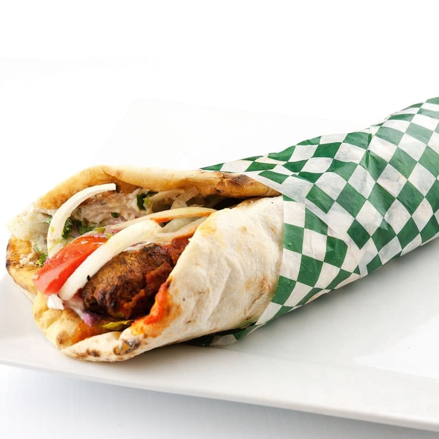Chicken Tikka Naan Wrap - Canadian Pizza Plus