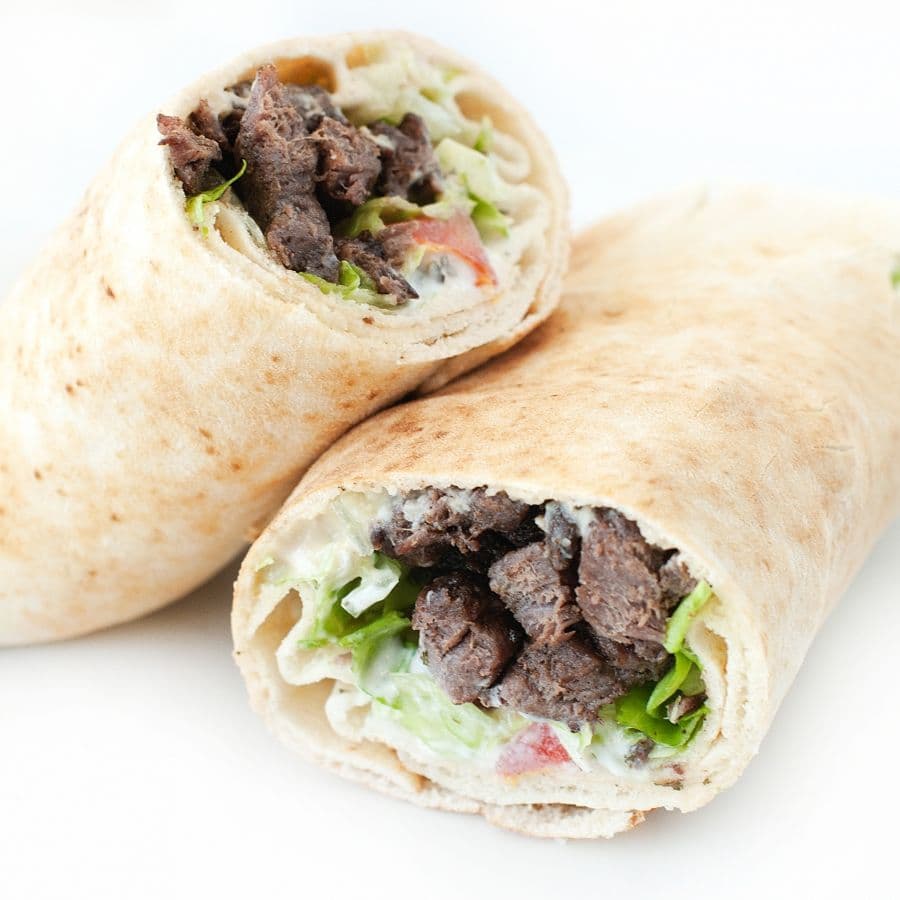 Beef Kebab Wrap - Canadian Pizza Plus